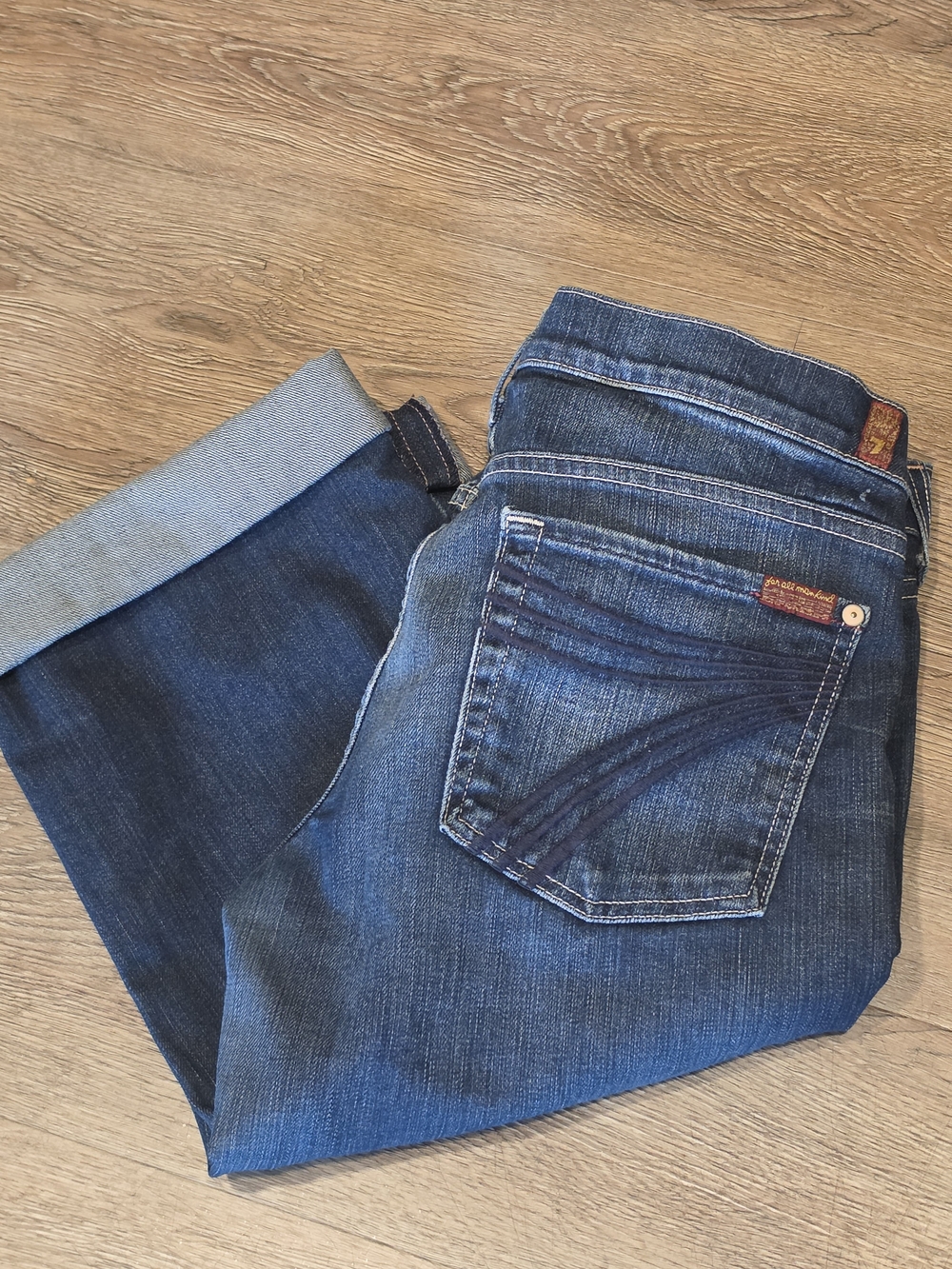 7 For All Mankind Dojo Crops Size 31